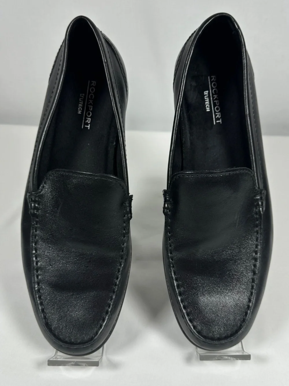 Rockport Tru Tech Casual Leather Slip On Men's Loafers Black Size 9M Like New
